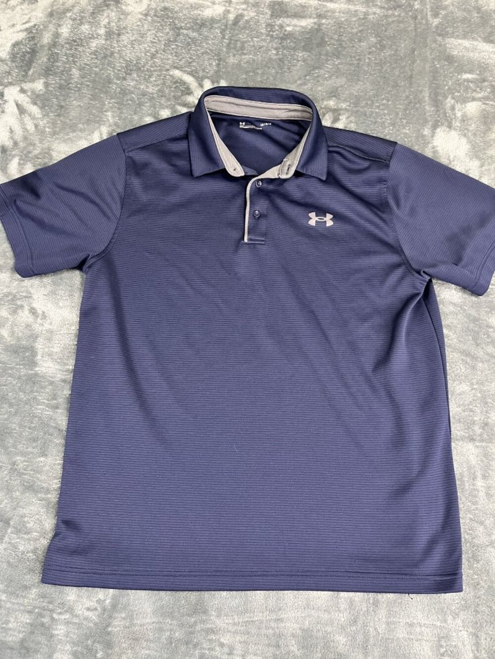 Under Armour Mens Navy Loose Fit Polo Shirt Large